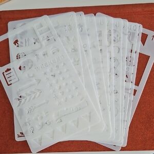 Transparent Stencil Set for Crafting